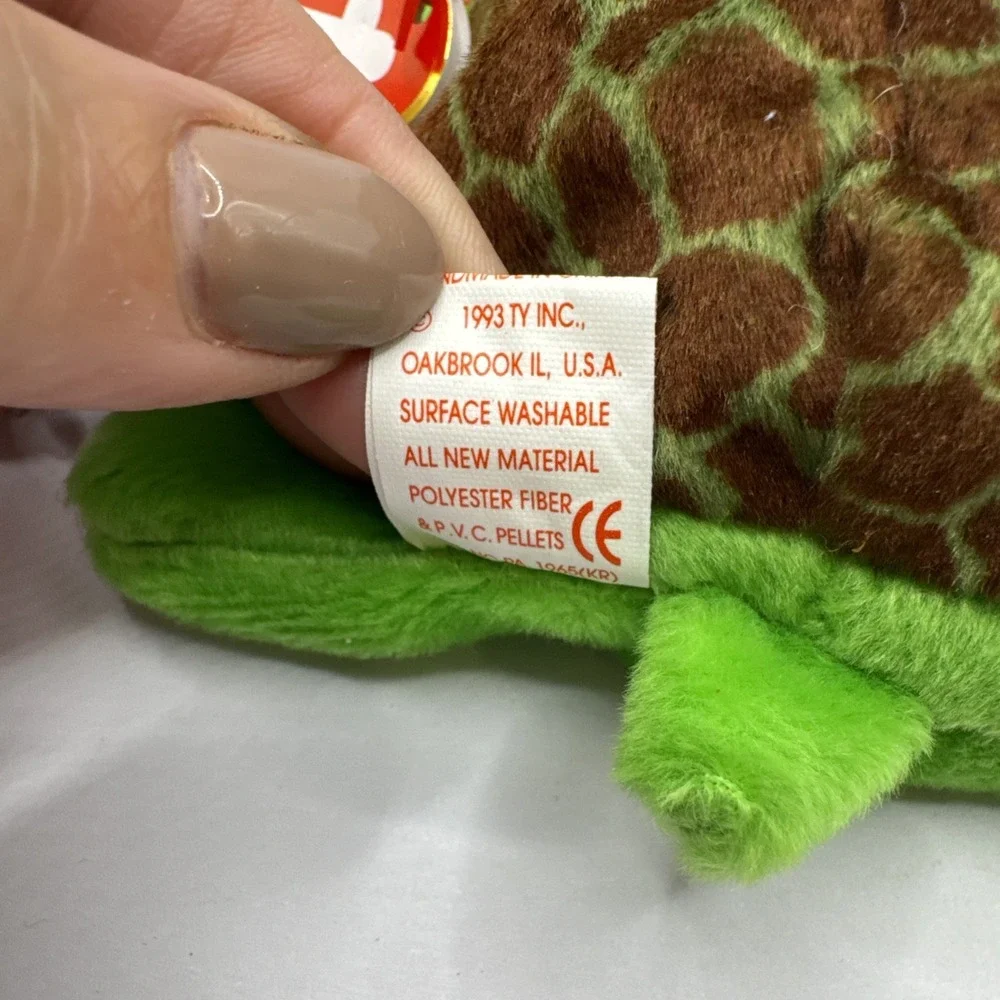 TY Beanie Baby Speedy Turtle  Plush Toy Style 4030 1993-1994 with errors‎